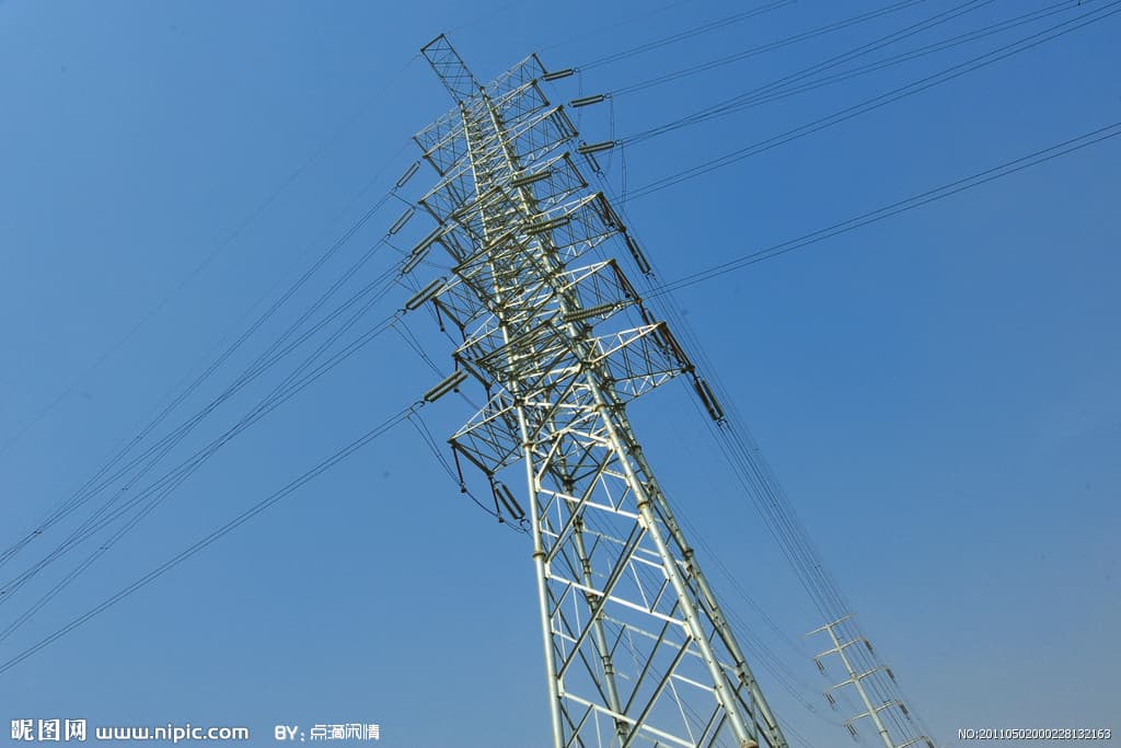 electric power transmission line tower